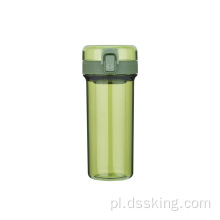 BPA bezpłatna przenośna plastikowa butelka z wodą promocyjną plastikową butelkę z wodą z odłączaną słomką